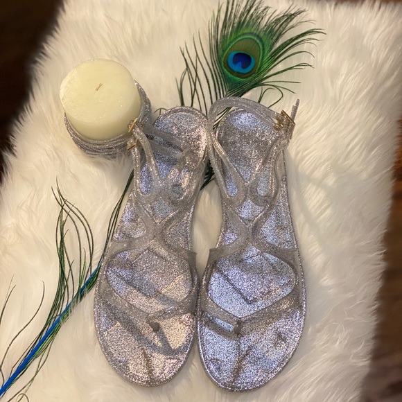 💜NIB💜Jimmy Choo Lance Jelly Glitter Sandal - Picture 5 of 16